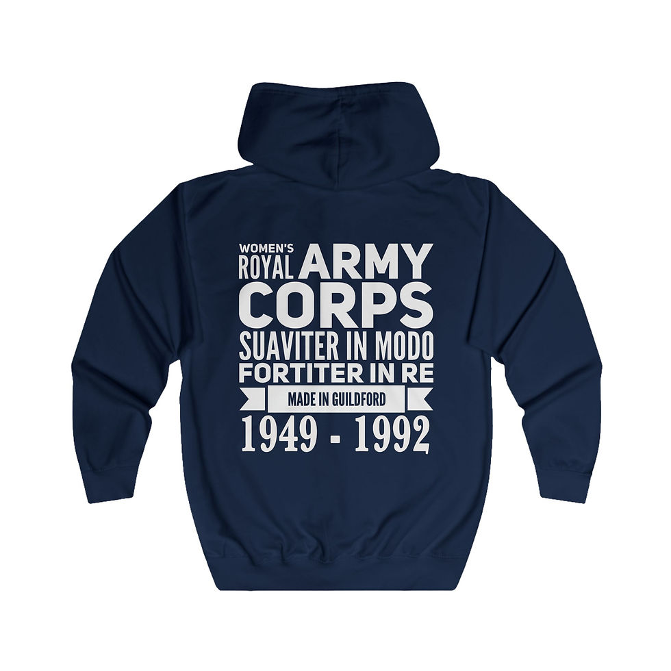 Thumbnail: Full Zip Hoodie - WRAC (Made In Guildford)