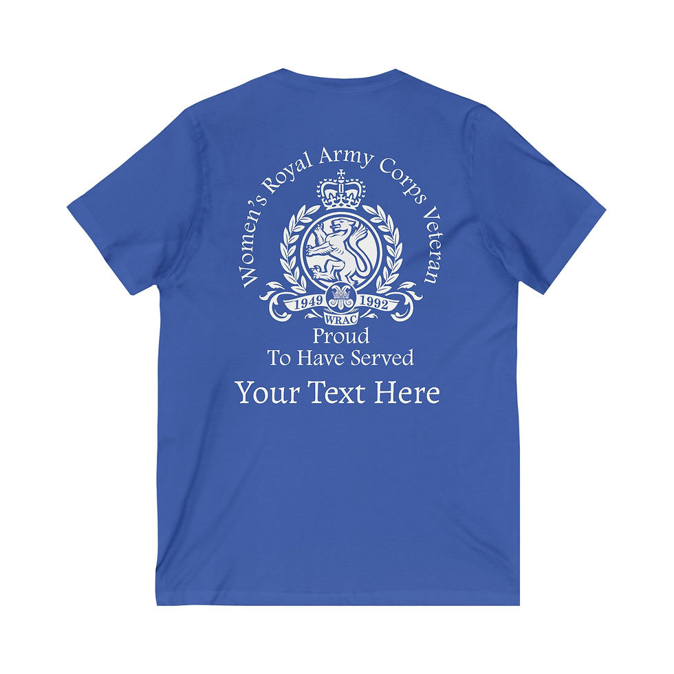 Thumbnail: V Neck T Shirt - WRAC - New Logo (23)