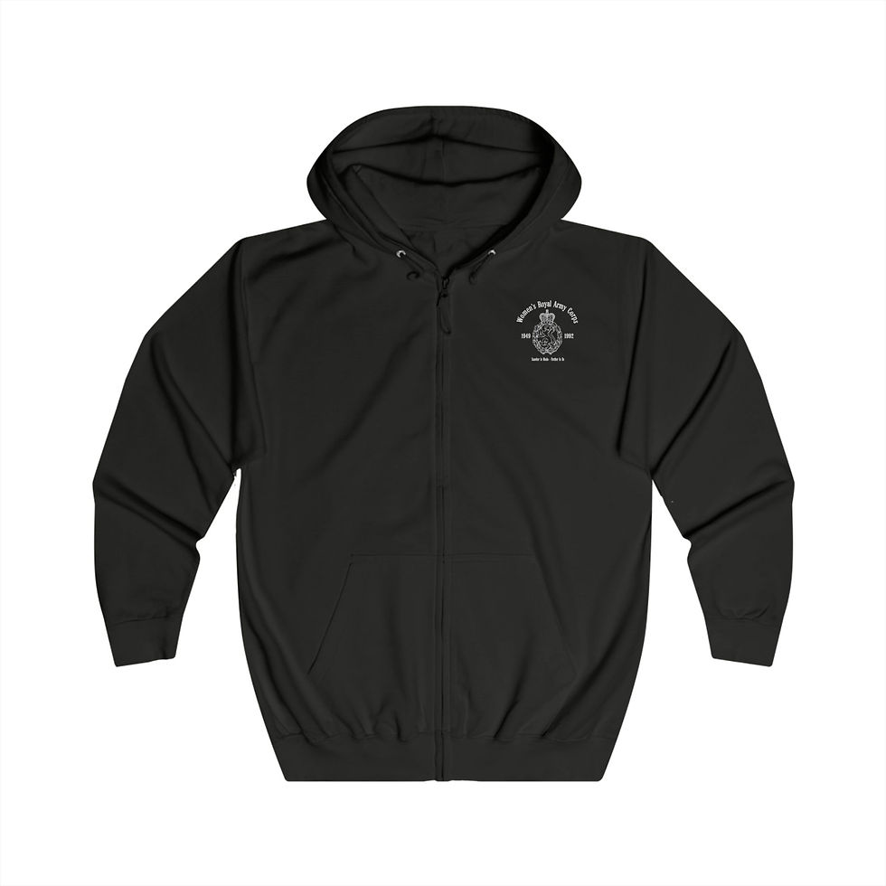Thumbnail: Full Zip Hoodie - WRAC (Cap Badge & Motto)