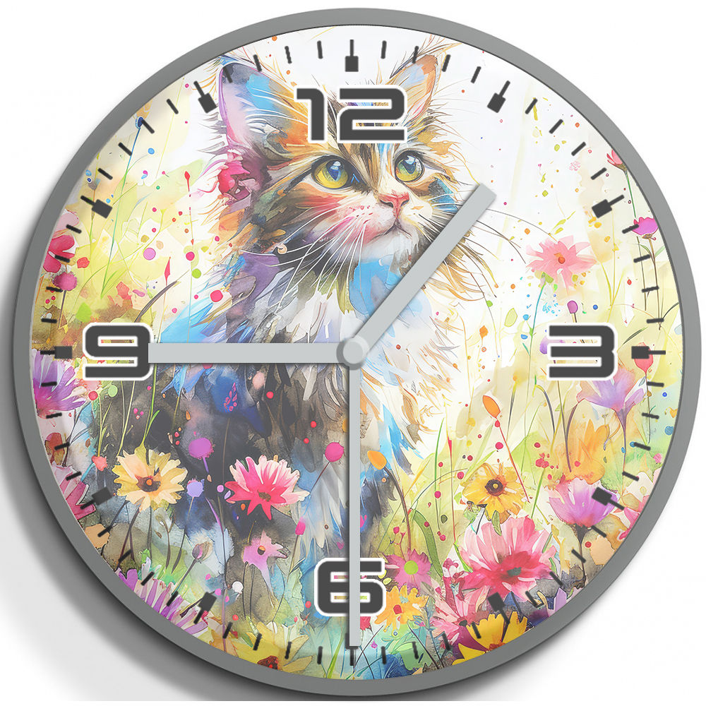 Wall Clocks - Cat Design (8)