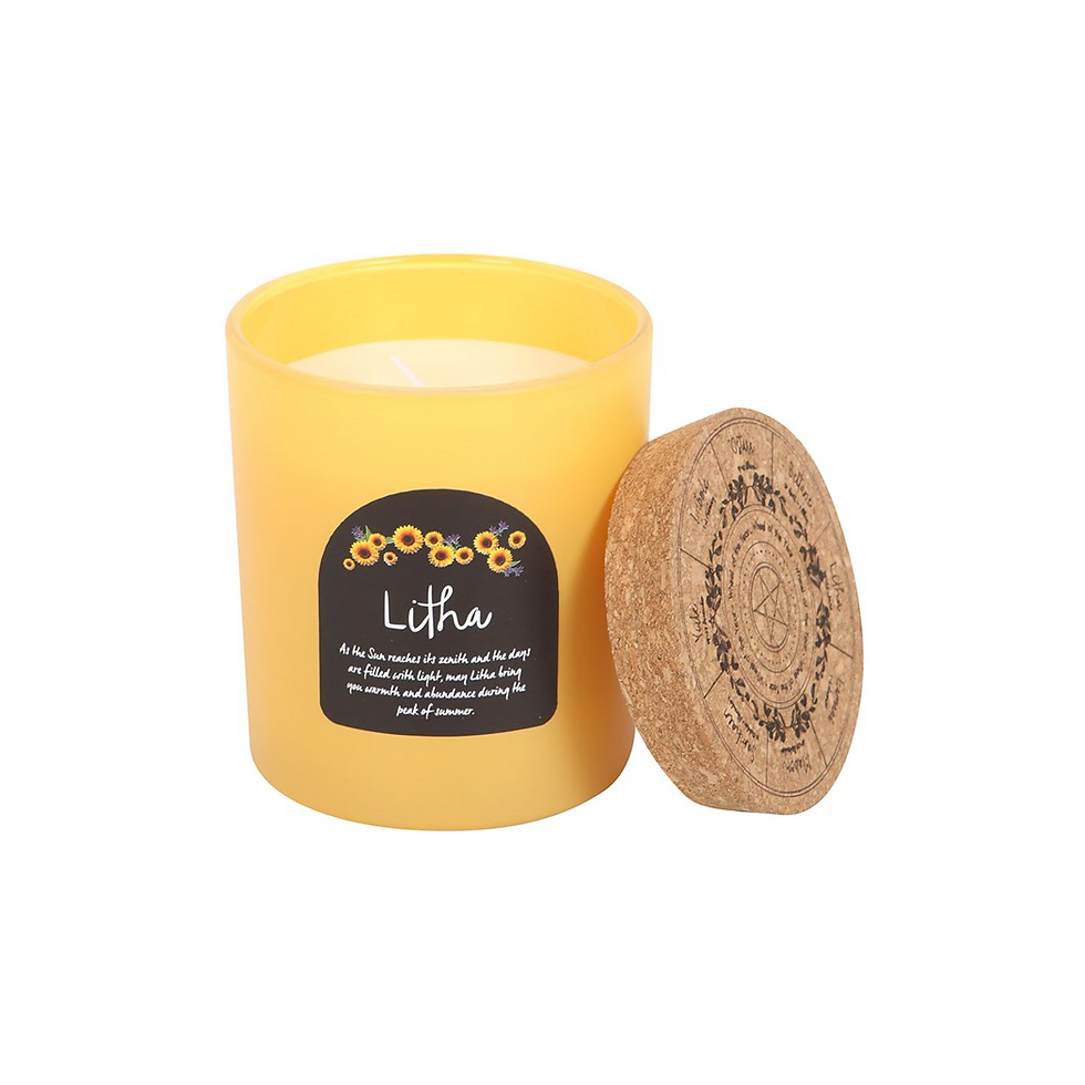 Thumbnail: Litha Wildflower Wheel of the Year Candle