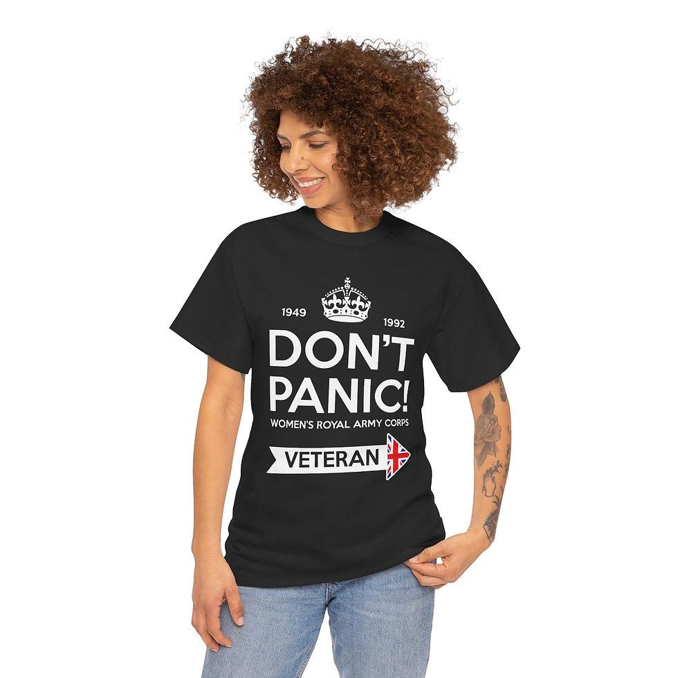 Thumbnail: Unisex T-shirt WRAC - Don't Panic - WRAC