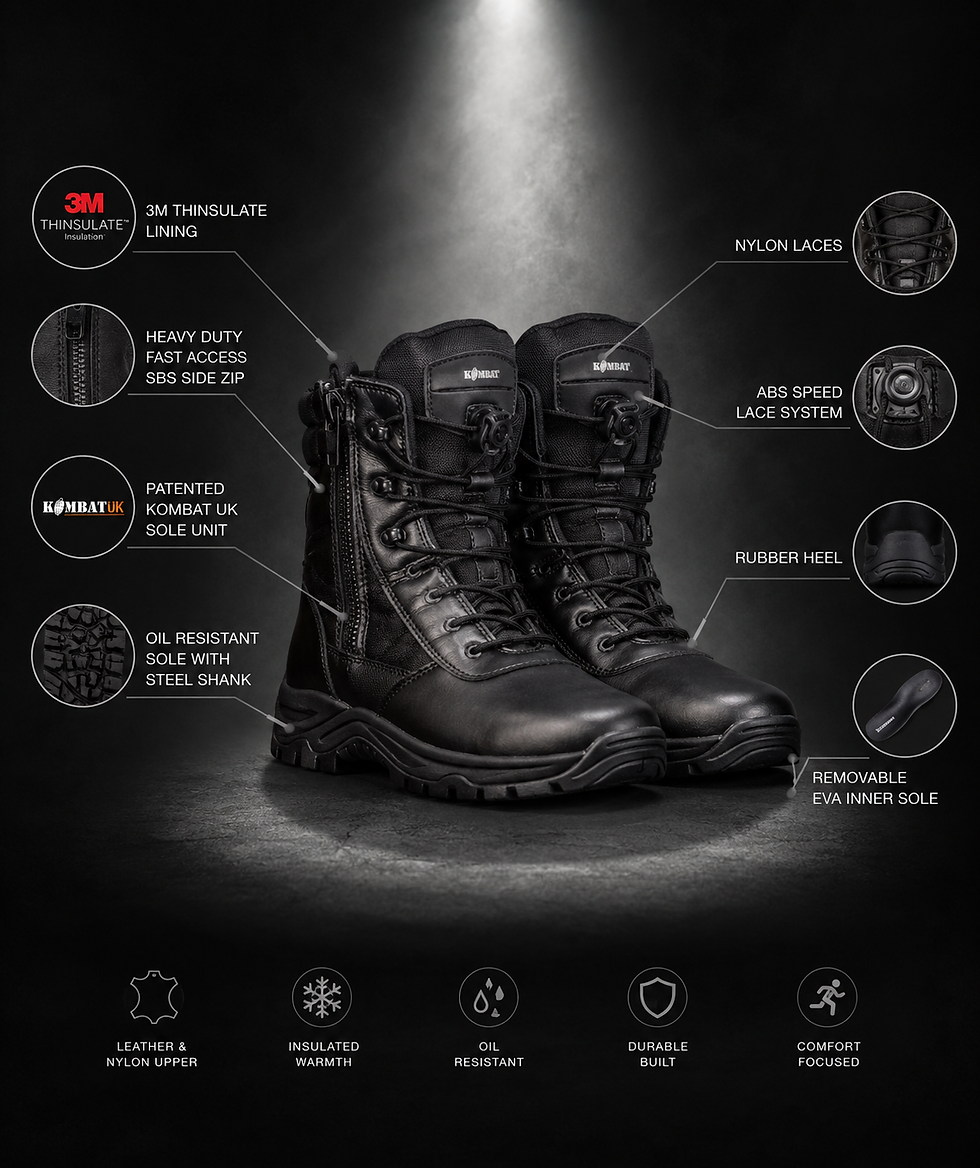 6 Inch Tactical Pro Boot – Black
