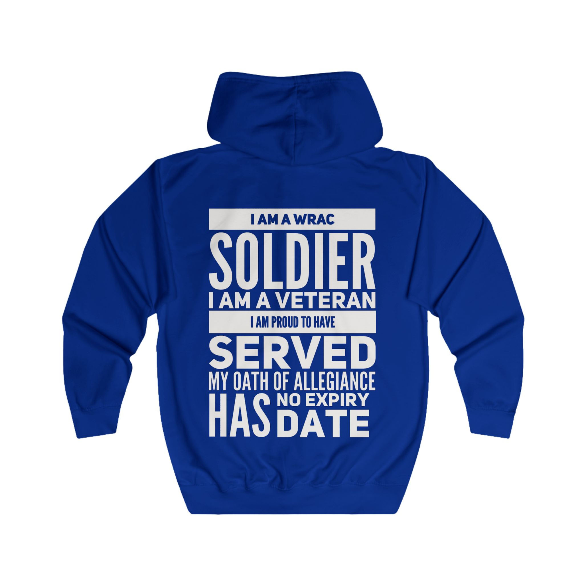 Full Zip Hoodie - (WRAC) - No Expiry Date
