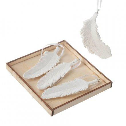 Hanging White Feather