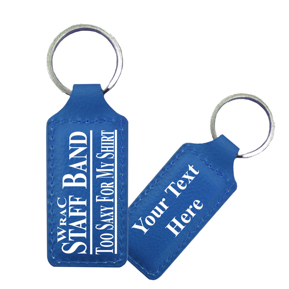 Leather Key Ring - WRAC Band - Too Saxy