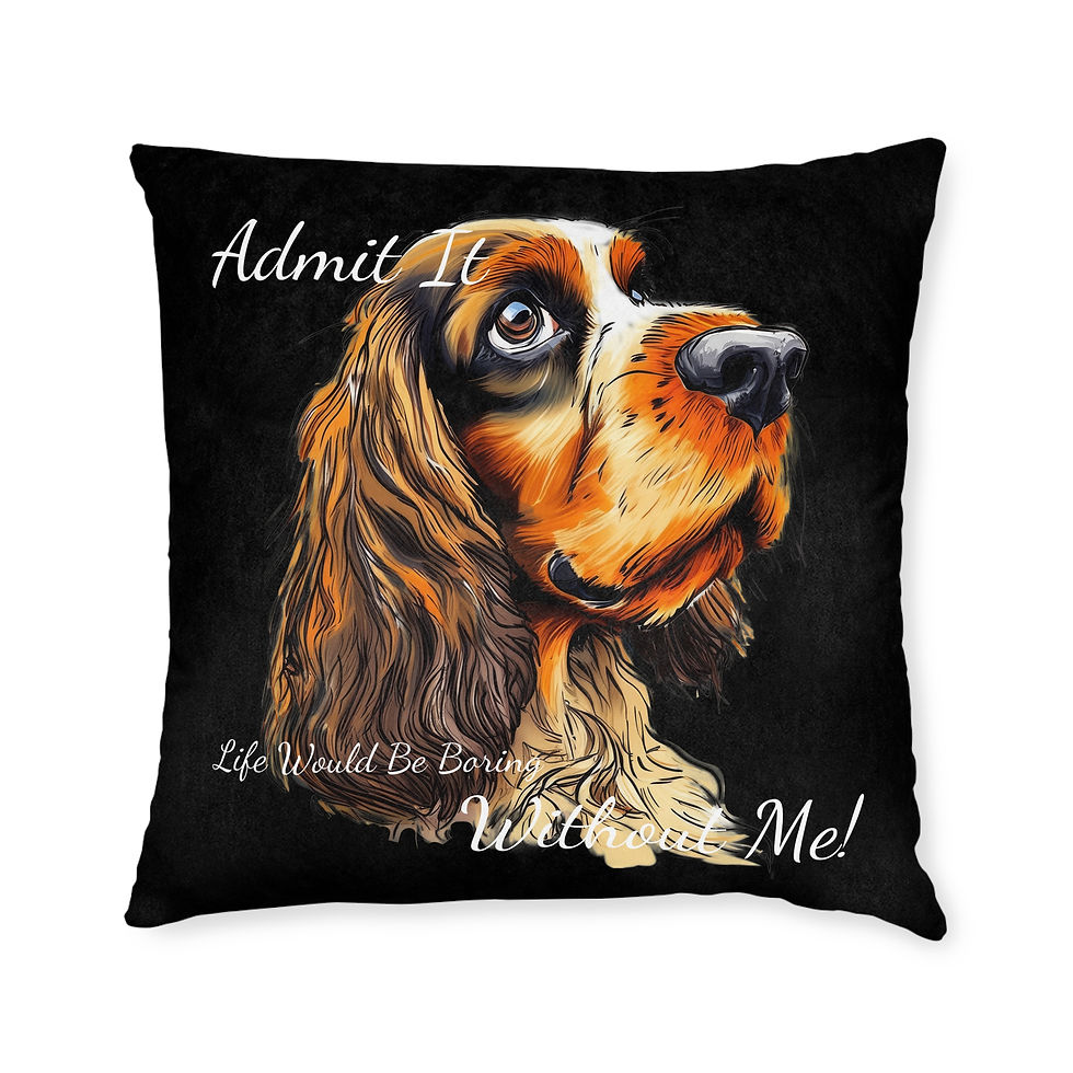Thumbnail: Cushion - Admit It - Cocker Spaniel No 7 - Admit It