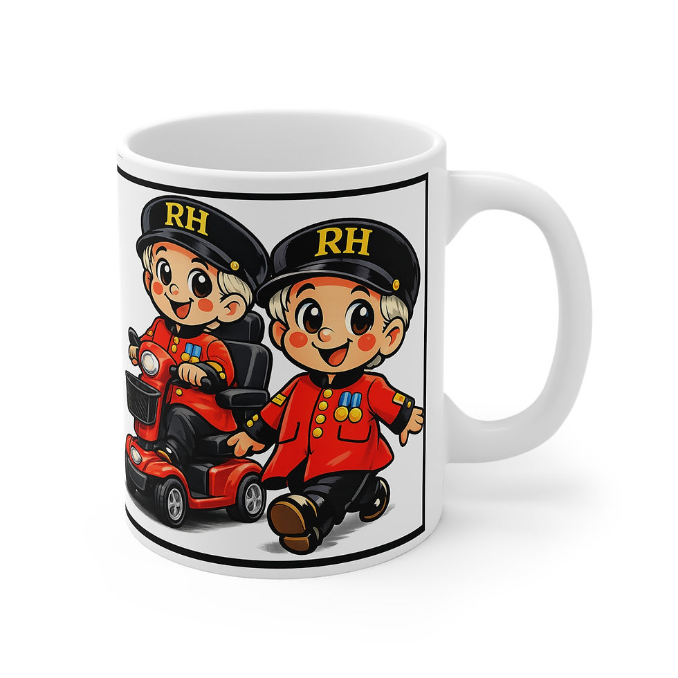 WRAC - Chelsea Pensioners (Scooter) Mug