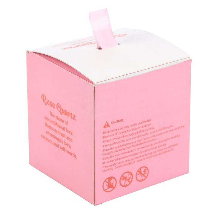Thumbnail: The Sun Rose Quartz Crystal Chip Candle