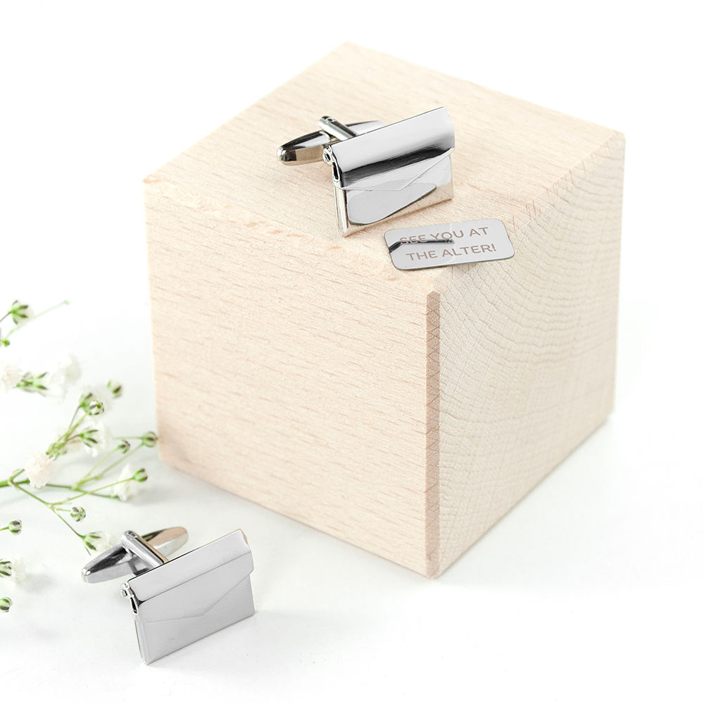 Secret Message Envelope Cufflinks