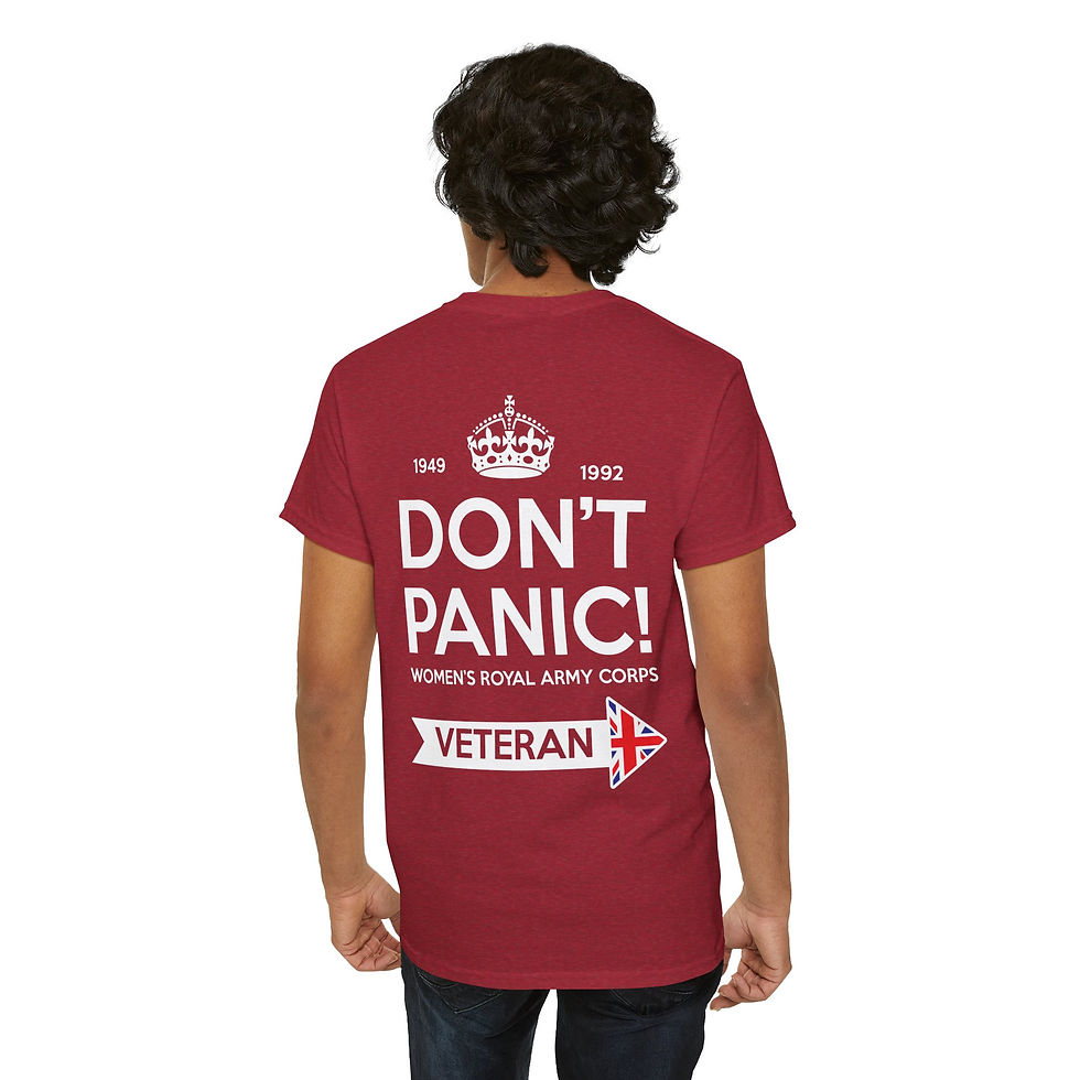 Thumbnail: Unisex T-shirt WRAC - Don't Panic - WRAC
