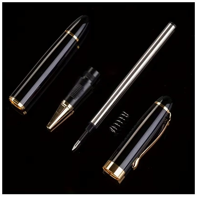 Thumbnail: Classic Black Barrel Rollerball Pen