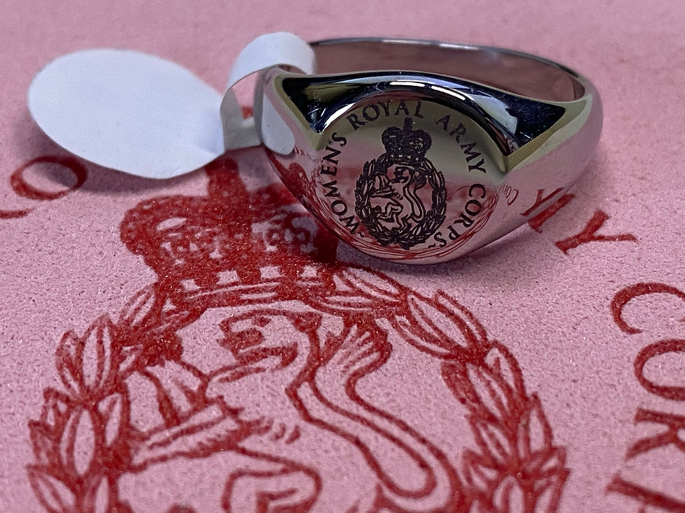 Thumbnail: Signet Ring - WRAC (Stainless Steel)