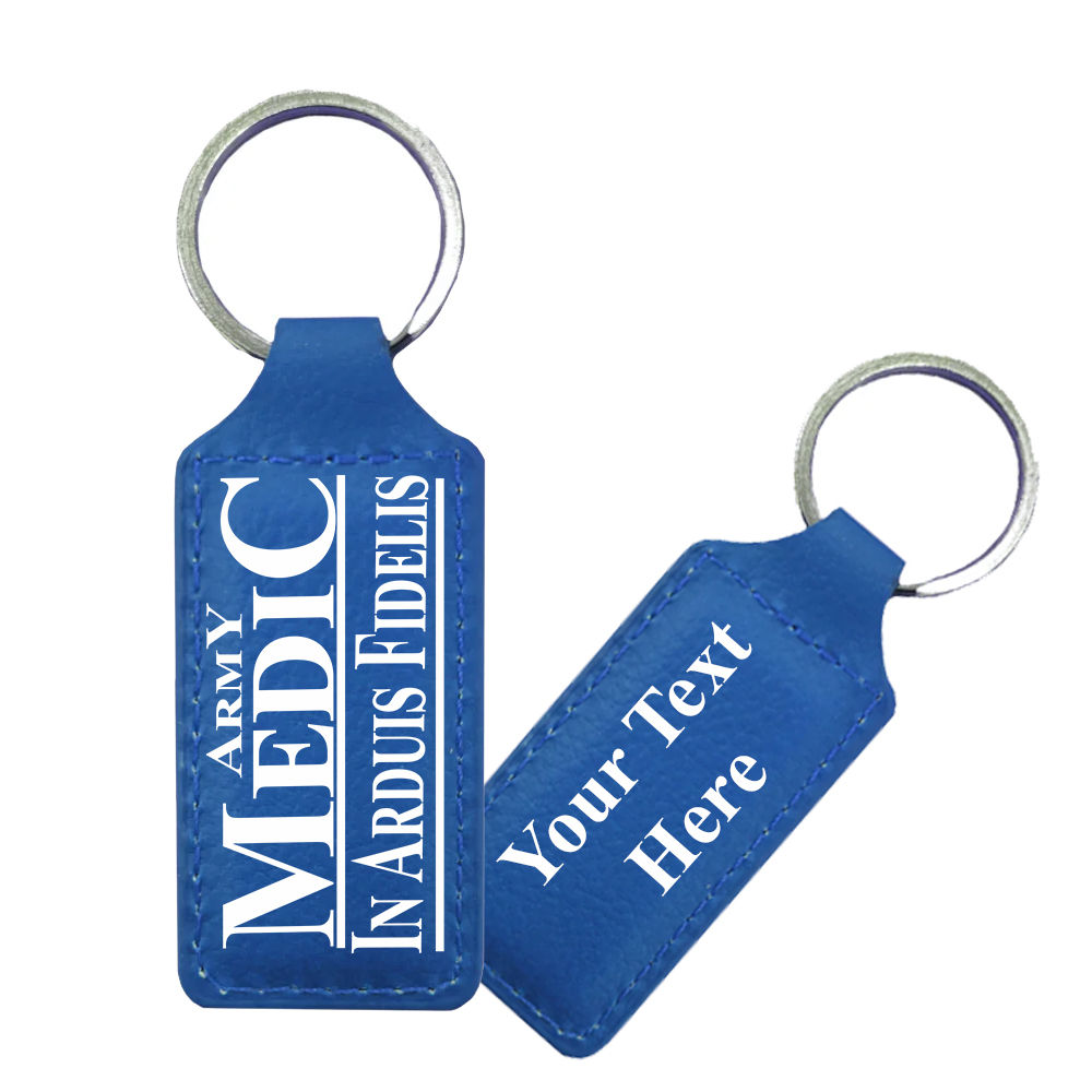 Leather Key Ring - Army Medic - Motto