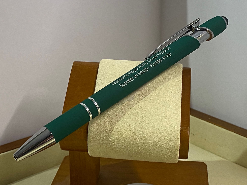 Thumbnail: WRAC Veteran Soft Touch Pen with Stylus  (Personalised)