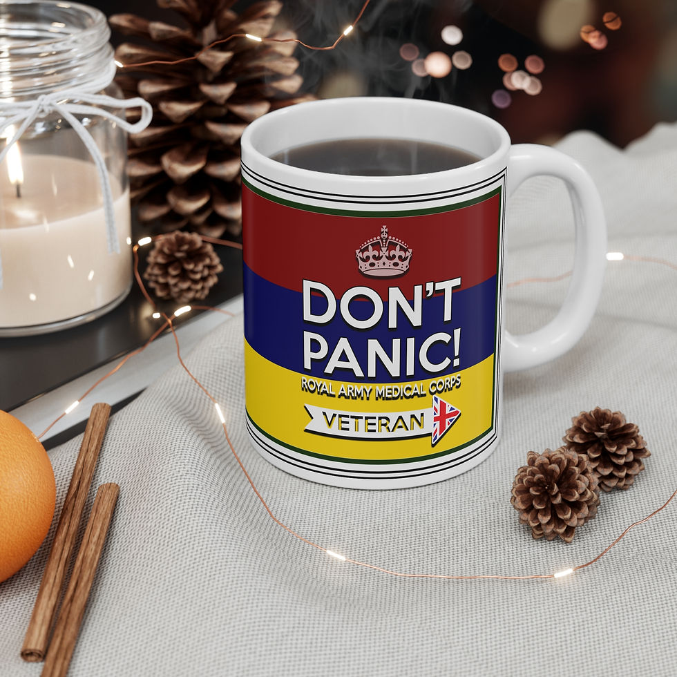 Thumbnail: Don't Panic - Royal Army Medical Corps Veteran Mug