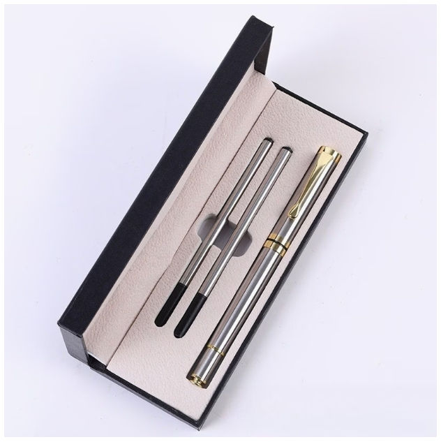 Brushed Silver Pen Gift Set