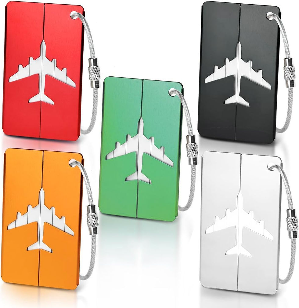 Thumbnail: Split Monogram - Aluminium Luggage Tag