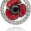 Thumbnail: Framed Poppy Pin Brooch