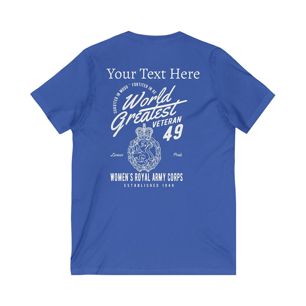 Thumbnail: V Neck T Shirt - WRAC - World's Greatest Veteran