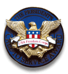 Picture of Blue President's Volunteer Service Award Pin