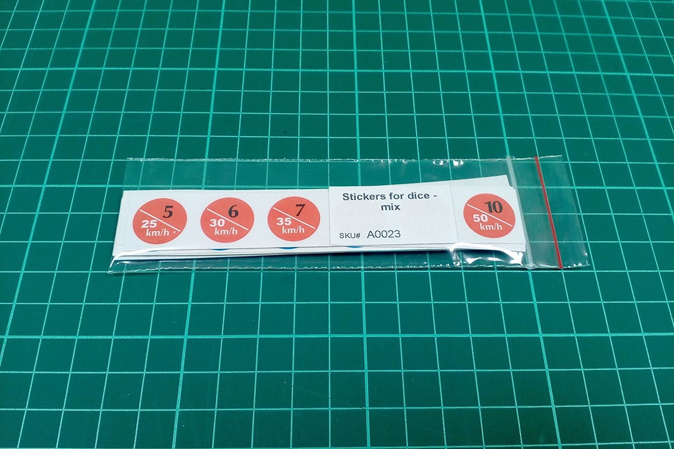 Thumbnail: Stickers for dice - mix