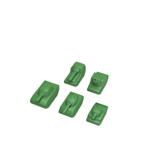 Tank Chess: colour pieces (standard)