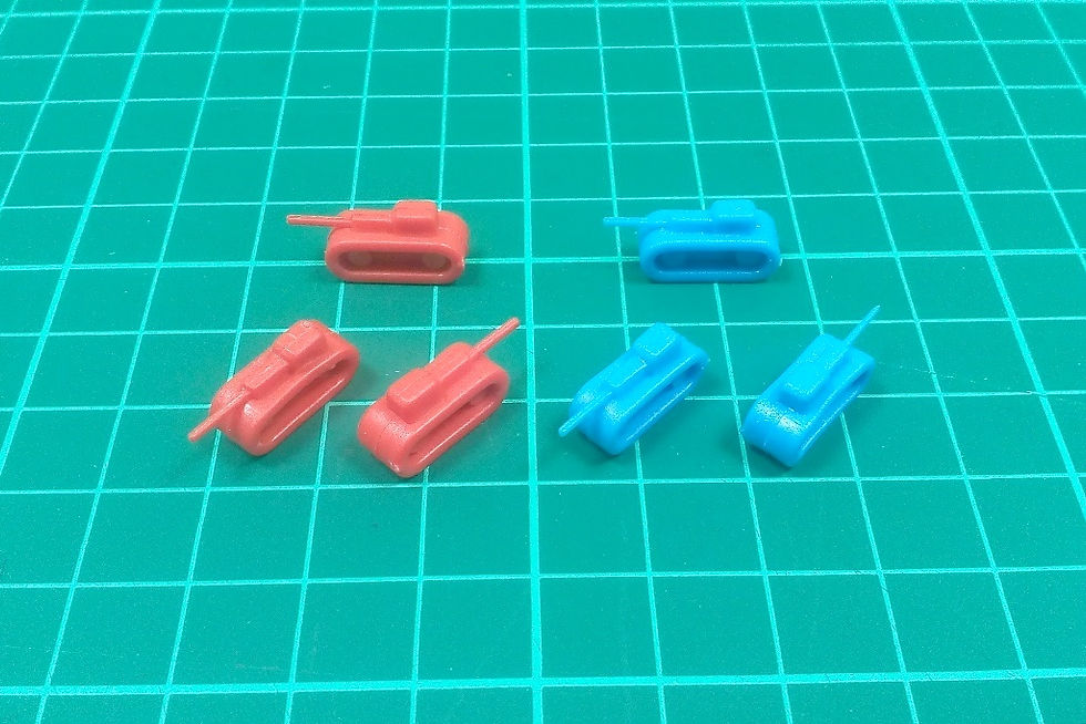 Thumbnail: Tank pieces "S" type - blue/red - PACK: 300