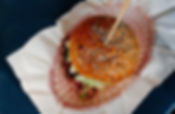 Top View of Hamburger