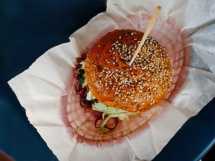 Top View of Hamburger