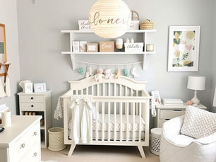 a brightly lit gender neutral nursery