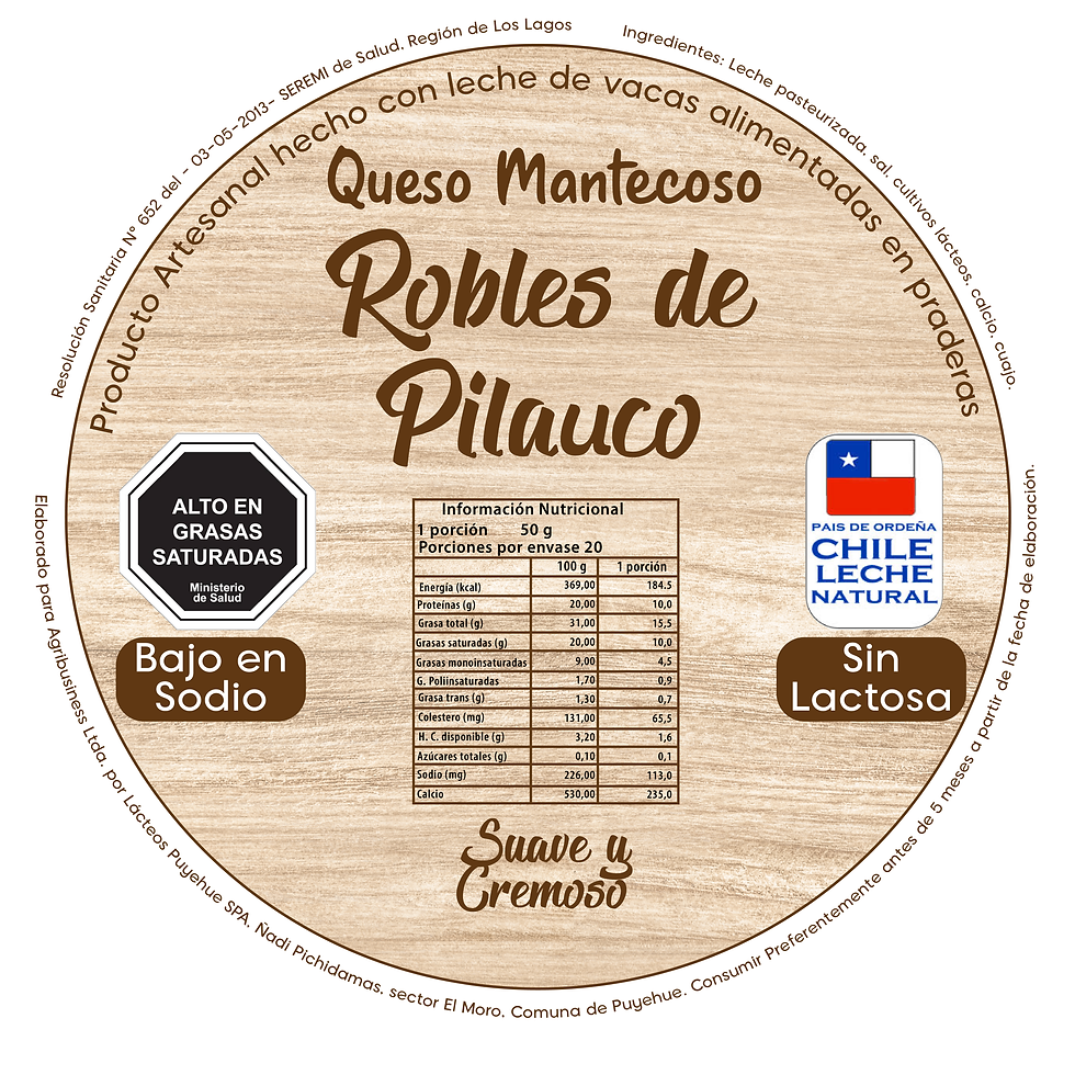 etiqueta quesos-ROBLES DE PILAUCO