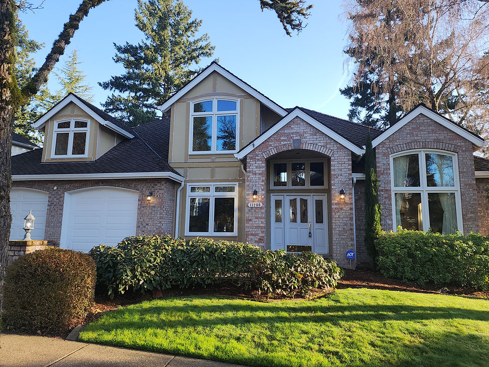 Replacement windows and siding installation project