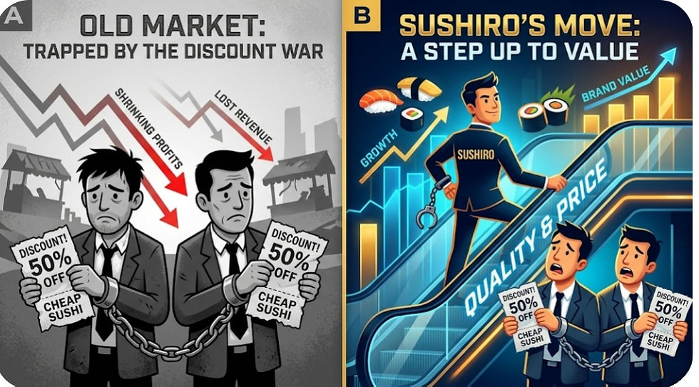 How Sushiro Conquered Singapore: A Masterclass in Blue Ocean Strategy and Operational Moats