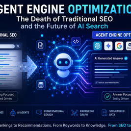 Learn how Agent Engine Optimization is transforming digital visibility beyond traditional SEO. Discover AI search strategies, entity optimization, and future-ready tactics for ChatGPT, Google AI Overviews, Gemini, Claude, and Perplexity.