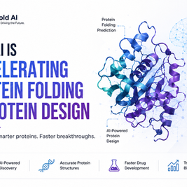 Discover how AI is transforming protein folding and protein design with AlphaFold, generative AI, and advanced models, accelerating drug discovery and biotechnology innovation.