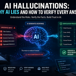 AI hallucinations can produce convincing but incorrect answers. Discover why AI makes mistakes, how to verify AI-generated content, and reduce misinformation risks.
