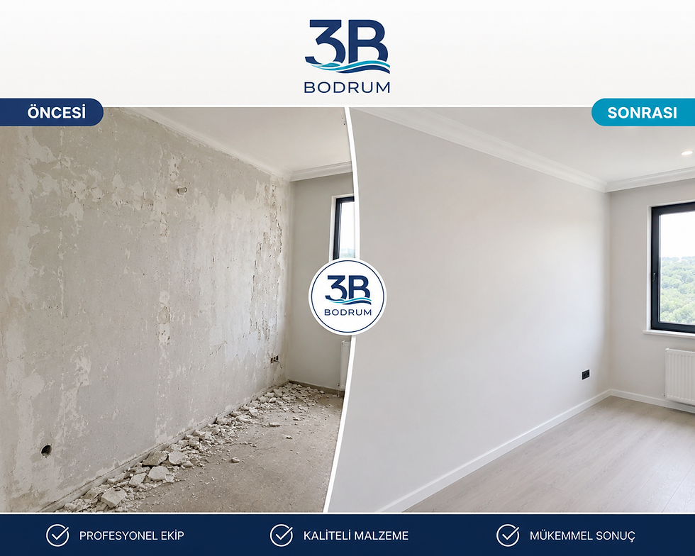 3B Bodrum Alçı Boya Badana