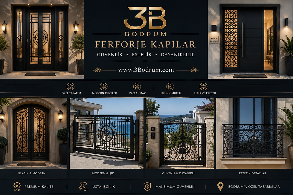 3B Ferforje Demir Kapı Modelleri