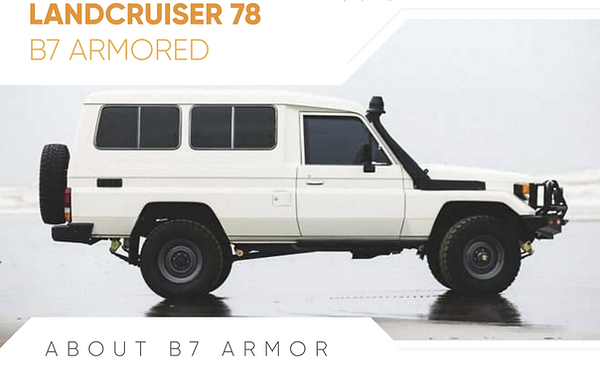 B7 Armored Toyota Landcruiser
