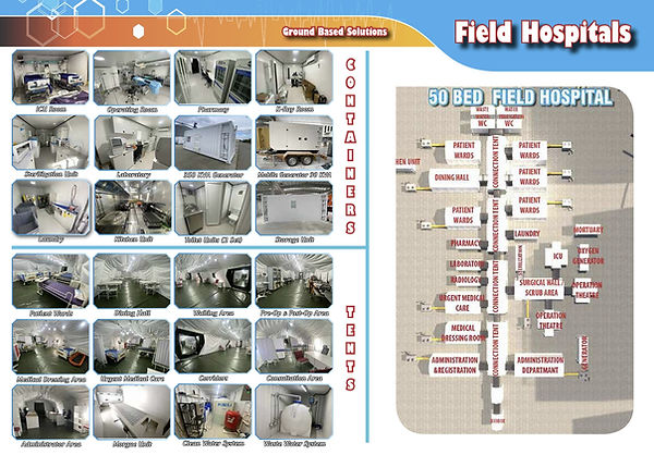 clínica móvil de hospital de campaña de 50 camas