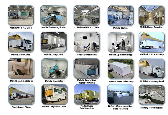 Mobile clinics supplier manufacturer Berkito.