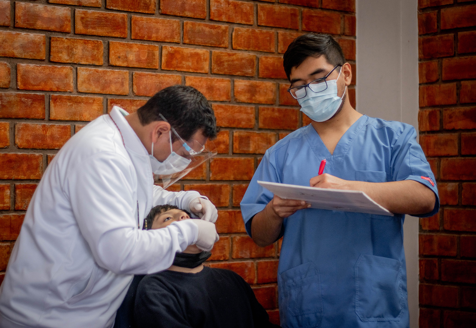 child getting dental work