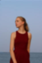 Head Shot of Mollie Petsche in a Red Dress