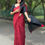Thumbnail: Maroon black - handloom cotton saree 