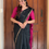 Thumbnail: Maheshwari cotton saree - Black & Majenta 