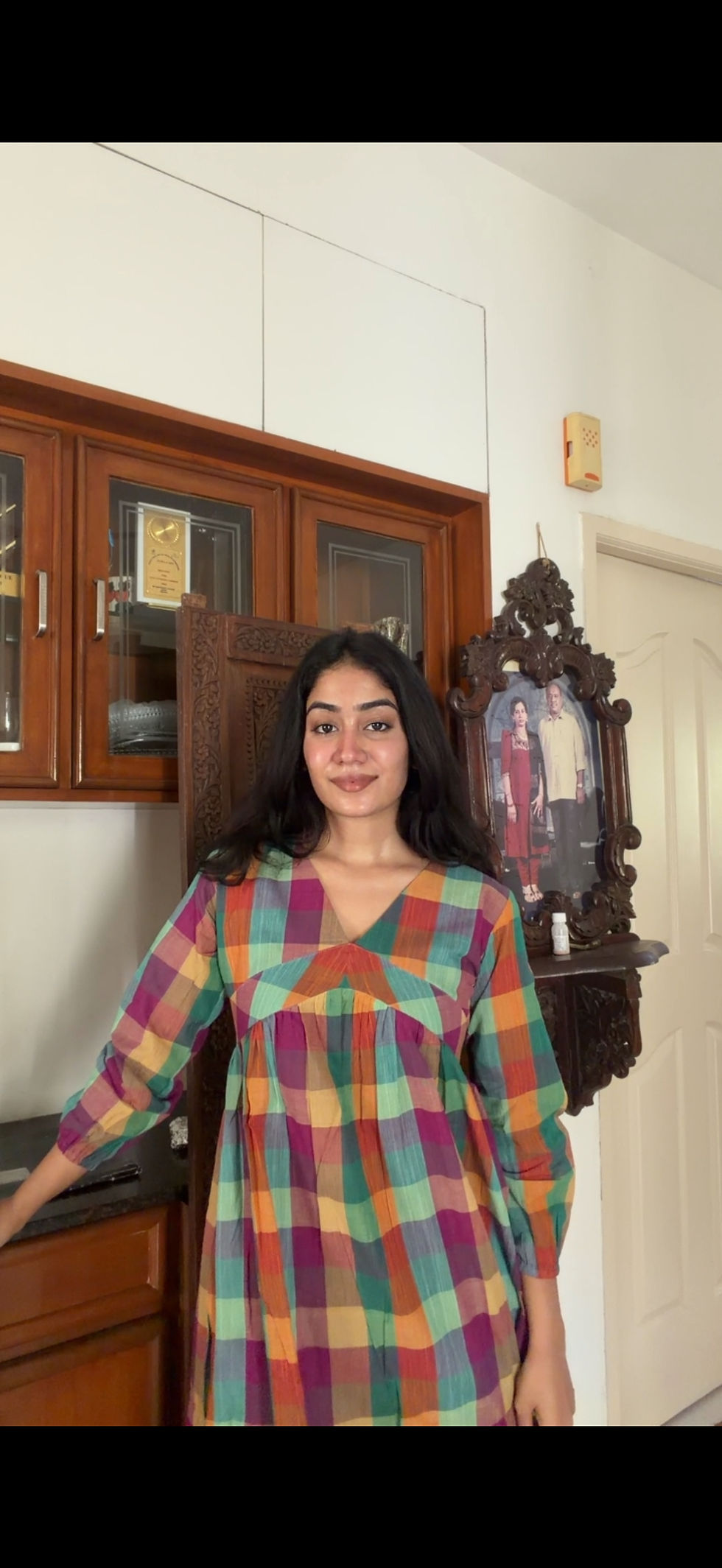 Thumbnail: Madras kattam - Aline set ( Pastel 02)