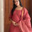 Thumbnail: Kanchi cotton kurti top and dupatta - Powder pink 