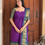 Thumbnail:  Kanchi cotton kurti - Purple & Turquoise 
