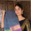 Thumbnail:  Kanchi cotton saree - Kattam teal blue  ( dual colour borders)